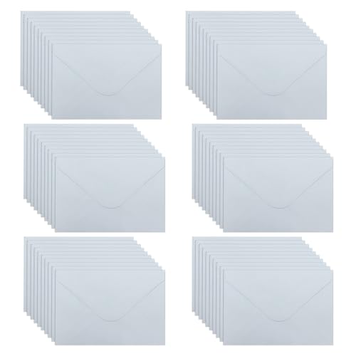 WYAN Briefumschläge-60 Stück, Weiße Briefkuverts,15,5*10,5cm,Kraftpapier Umschläge,Mini Briefumschläge,Ohne Fenster,Für Grußkarten,Einladung,Hochzeit,Feiertags-Segen (Kleber Und Karte Nicht Enthalten) von WYAN