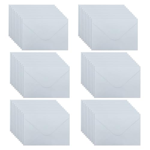 WYAN Mini umschläge Nassleim-60 Stück 15,5 * 10,5cm Weiß Kraftpapier Umschläge,Klassischer Umschlag spiegeln,für Geschenkkarte Hochzeit,Geburtstag Party Supplies(Karten ausschließen) von WYAN