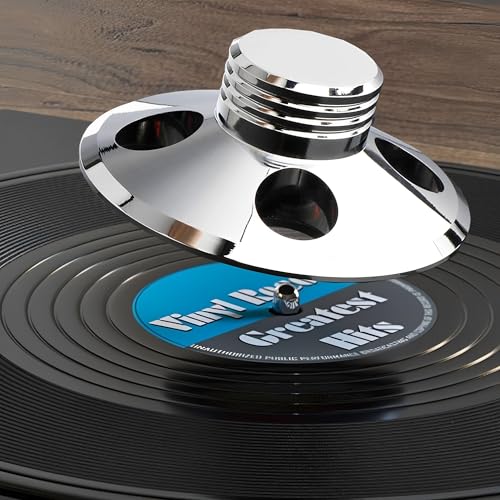 WYFCR Record Stabilizer, Plattenspieler zubehör, Leicht und verschleißfrei, 107G Record Unterdrückung, Vibration Reduction, Record Pressure Pad Geeignet für die meisten Schallplatten WYFCR Record Stabilizer, Plattenspieler zubehör, Leicht und verschleißfrei, 107G Record Unterdrückung, Vibration Reduction, Record Pressure Pad Geeignet für die meisten Schallplatten von WYFCR