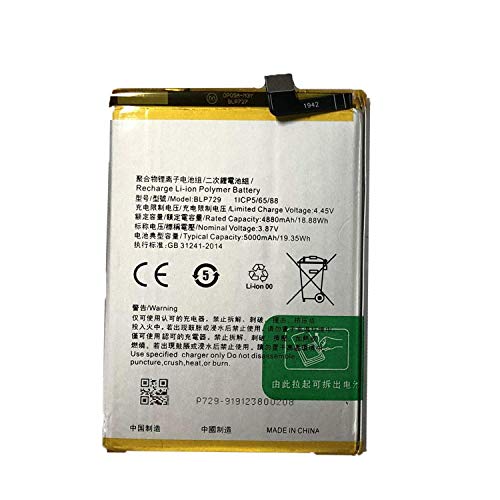 WYGUO BLP729 Ersatz-Handy-Akku für Oppo realme 5Pro Series 3.87V 18.88WH von WYGUO