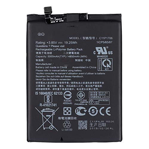 C11P1706 Laptop-Akku Kompatibel mit ASUS ZenFone Max Pro M1 ZB602KL ZB601KL Series(3.85V 19.25Wh 4850mAh) von WYGUO