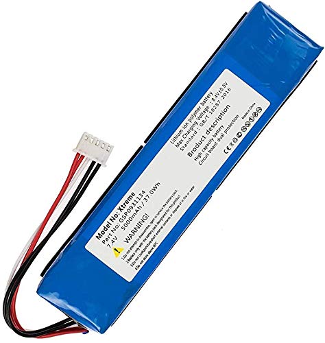 WYGUO GSP0931134 Batteriewechsel für JBL Xtreme Portable Wireless Bluetooth Speaker(7.4V 5000mAh) von WYGUO