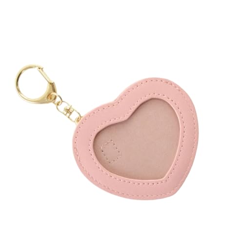WYLZLKX Cartoon-Herzförmiger Ausweishalter, Schlüsselanhänger, Anime-Anstecknadel, PU-Leder, Displayschutzfolie, Fuchsia WYLZLKX Cartoon-Herzförmiger Ausweishalter, Schlüsselanhänger, Anime-Anstecknadel, PU-Leder, Displayschutzfolie, Fuchsia von WYLZLKX