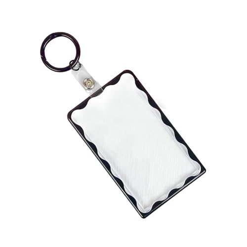 WYLZLKX Kartenhalter, Schlüsselanhänger, Acryl, schützt Ihre wichtigen Karten, transparentes Design, Schwarz WYLZLKX Kartenhalter, Schlüsselanhänger, Acryl, schützt Ihre wichtigen Karten, transparentes Design, Schwarz von WYLZLKX