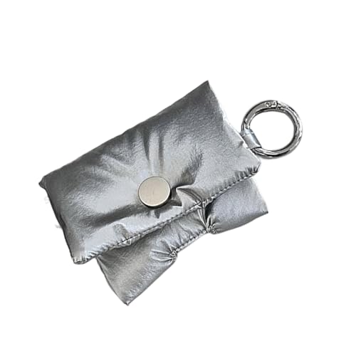WYLZLKX Kopfhörer-Aufbewahrungstasche, weiche Datenkabel-Aufbewahrungstasche, Kopfhörer-Etui, silberfarben, 5 x 7,5 cm von WYLZLKX