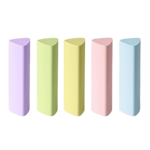 WYLZLKX Radiergummi mit Cartoon-Dreiecken, Radiergummi, weicher Radiergummi, Macaron-Farbe, 54 x 16 x 16 cm, 5 Stück von WYLZLKX
