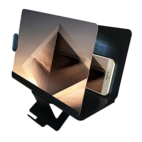 8-Zoll-3D-Telefon-Bildschirmlupe Stereoskopische Verstärkung Desktop-Faltbare Lederhalterung Handyhalter Tablet-Halter 8-Zoll-3D-Telefon-Bildschirmlupe Stereoskopische Verstärkung Desktop-Faltbare Lederhalterung Handyhalter Tablet-Halter von WYMDL