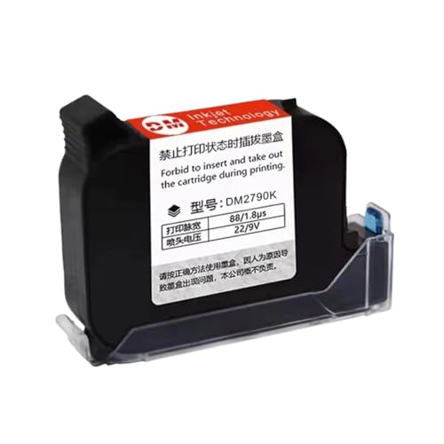 WYNAnGAI DM2790K 12,7 mm tragbarer Thermo-Tintenstrahldrucker, schnell trocknende Eco-Solvent-Tintenpatrone, kompatibel mit unverschlüsselten Handdruckern(1 Yellow Ink) von WYNAnGAI