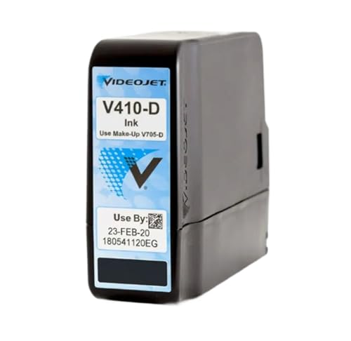 WYNAnGAI Tinte Kompatibel mit kontinuierliche Tintenstrahldrucker, kompatibel mit Videojet V410-D Schwarz von WYNAnGAI