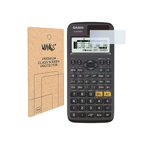 WYNGS Displayschutzfolien kompatibel mit Casio FX 82/85/87 DE CW und Casio FX 82/85/87 DE X wissenschaftlicher Taschenrechner (2 Stück) von WYNGS