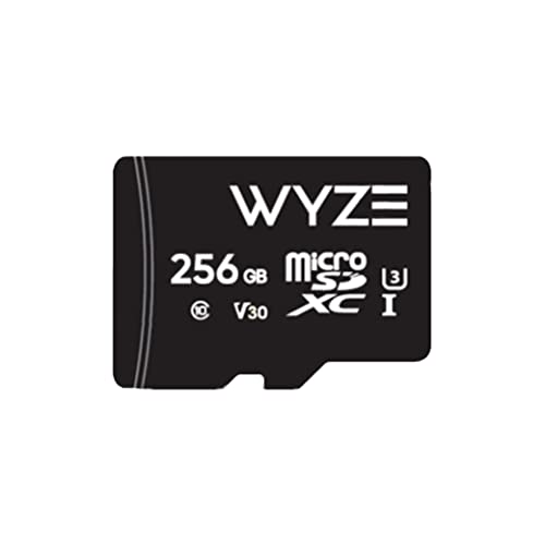 Wyze Erweiterbarer Speicher 256 GB MicroSDHC-Karte Class 10, Schwarz von WYZE