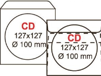 Envelopes CD/DVD, 125x125mm, Box 1000 pcs. von WZ Eurocopert