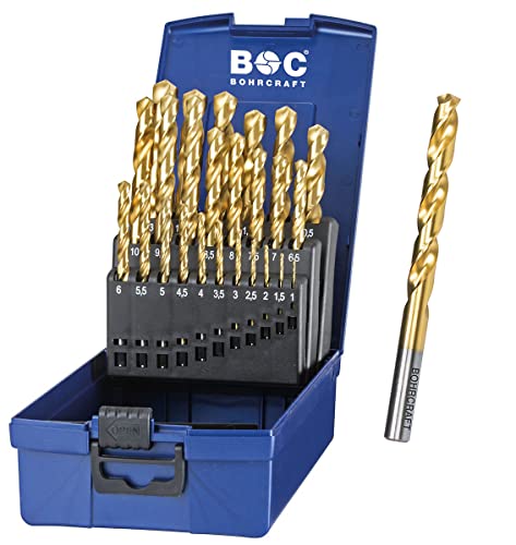 HSS G Set 25-tlg. Bohrer Set Satz Metallbohrer Spiralbohrer Titan-nitrierte HSS G Set 25-tlg.BOC HSS G Set 25-tlg. Bohrer Set Satz Metallbohrer Spiralbohrer Titan-nitrierte HSS G Set 25-tlg.BOC von WZ-Gatze
