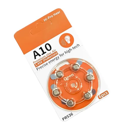 6PCS A10 Taste Batterien Für Kleine Geräte Für Digitale Hörgeräte Mit Hoher Energiedichte 6PCS A10 Taste Batterien Für Kleine Geräte Für Digitale Hörgeräte Mit Hoher Energiedichte von WZBHCZLJ