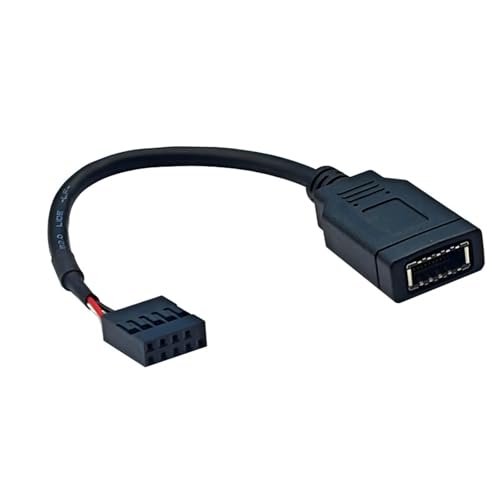 WZBHCZLJ 9Pin USB Zum Eingeben Von Motherboard Header Konvertierungskabel Mit Vorne Montiertem Typ C Für Verbesserung Der Konnektivitäten WZBHCZLJ 9Pin USB Zum Eingeben Von Motherboard Header Konvertierungskabel Mit Vorne Montiertem Typ C Für Verbesserung Der Konnektivitäten von WZBHCZLJ