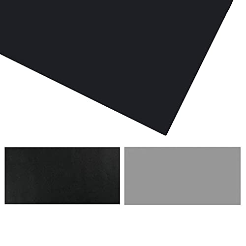 WZRIOP Multifunktionales Office Mauspad, 2mm Mauspad Schreibtischunterlage PU Leder,zweifarbig schwarz + graugre(Size: 40x45cm/15.75x17.72in) von WZRIOP