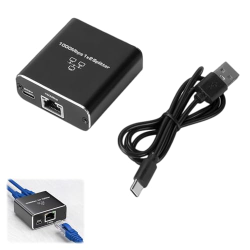 Verdoppler RJ45, Ethernet-Switch, RJ45-Switch, RJ 45-Hub, Ethernet-Mehrfachsteckdose, RJ-45-Splitter, Ethe Rnet RJ4 5, für Computer, Switch, Router, Decoder, Digitalfernsehen von WZWZO