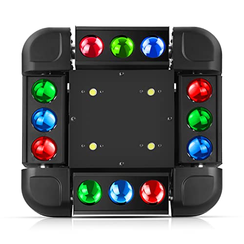 Moving Head 150W RGBW discolicht Partylicht DMX512 Bühnenlichter Party lichter Stroboskoplicht für DJ Bars Club Hochzeit Weihnachten von WZYBUTA