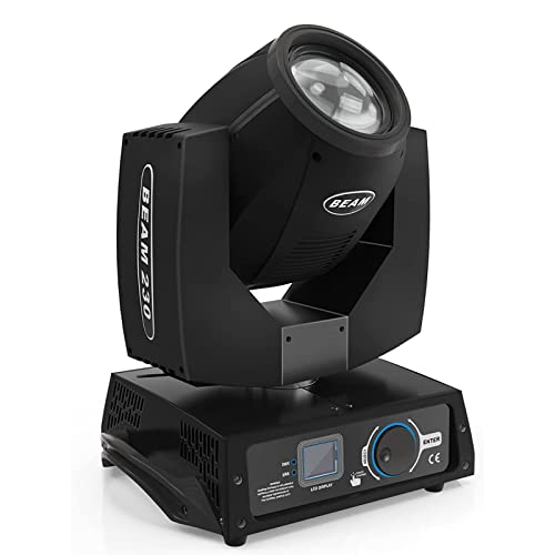 Moving Head Beam 7R 230W Disco Licht RGBW Discolicht Partylicht dmx512 Stroboskoplicht 16CH Bühnenlichter für Bar Club Konzert Geburtstag Theater Hochzeit Lichtshow (Schwarz) von WZYBUTA