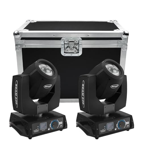 WZYBUTA 230W 7R Beam Moving Head mit Flight Case Bühnenlicht 14 Farben 17Gobos DMX Licht für Party Bars Club Hochzeit Musikfestivals Scheinwerfer von WZYBUTA