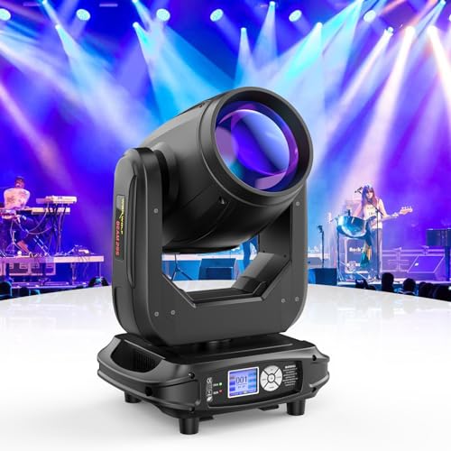 WZYBUTA 295W Beam Moving Head 17 Gobos 15 Farben Strahler Bühnenlicht 8500K DJ Lichter Partylicht für Bar Disco Club Hochzeiten Konzerte Lichteffekte von WZYBUTA