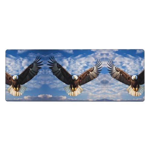Extra großes Mauspad mit Motiv "Soaring Eagle", 30,5 x 80 cm, für Büro, Gaming und Lernen, langlebig, bequem und umweltfreundlich Extra großes Mauspad mit Motiv "Soaring Eagle", 30,5 x 80 cm, für Büro, Gaming und Lernen, langlebig, bequem und umweltfreundlich von WZYWHJ