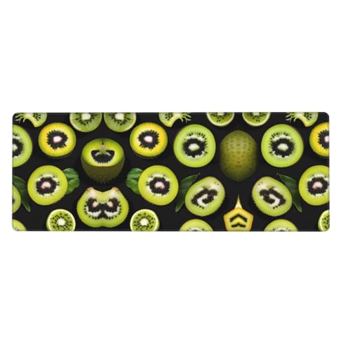 Extra großes Mauspad mit grünem Kiwi-Druck, 30,5 x 80 cm, für Büro, Gaming und Lernen, langlebig, bequem und umweltfreundlich Extra großes Mauspad mit grünem Kiwi-Druck, 30,5 x 80 cm, für Büro, Gaming und Lernen, langlebig, bequem und umweltfreundlich von WZYWHJ