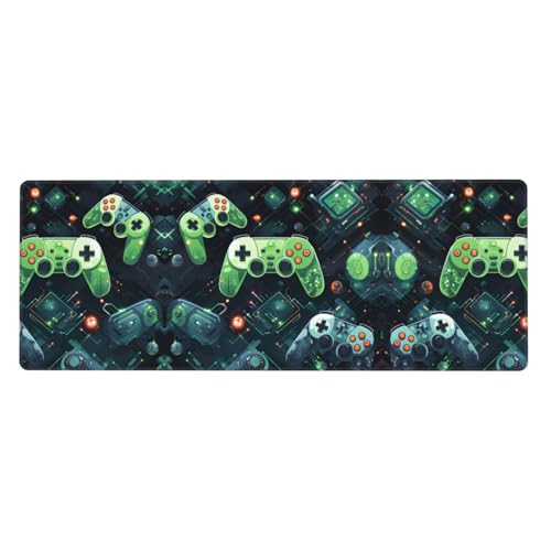 Gamepad Circuit Version Bild Extra großes Mauspad 30,5 x 80 cm für Büro, Gaming und Lernen – langlebig, bequem und umweltfreundlich von WZYWHJ