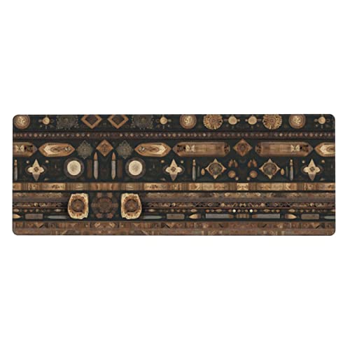 Mauspad im Bohemian-Stil, bedruckt, extra groß, 30,5 x 80 cm, für Büro, Gaming und Lernen, langlebig, bequem und umweltfreundlich Mauspad im Bohemian-Stil, bedruckt, extra groß, 30,5 x 80 cm, für Büro, Gaming und Lernen, langlebig, bequem und umweltfreundlich von WZYWHJ