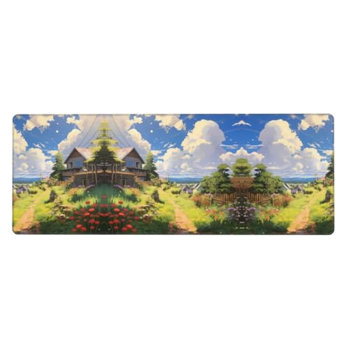 Mauspad mit Countryside Village Print, extra groß, 30,5 x 80 cm, für Büro, Gaming und Lernen, langlebig, bequem und umweltfreundlich Mauspad mit Countryside Village Print, extra groß, 30,5 x 80 cm, für Büro, Gaming und Lernen, langlebig, bequem und umweltfreundlich von WZYWHJ