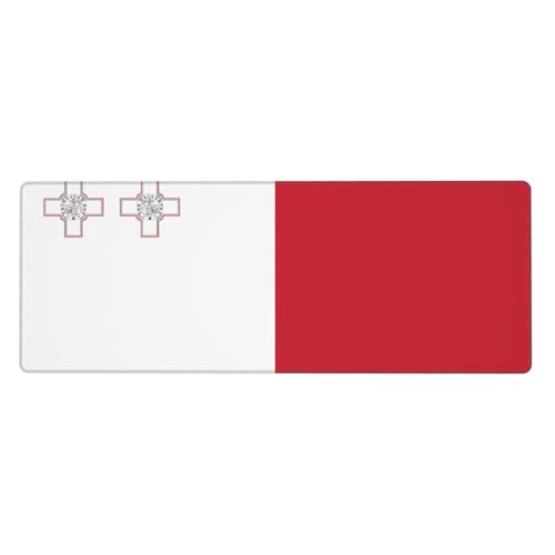 Mauspad mit Flagge von Malta, extra groß, 30,5 x 80 cm, für Büro, Gaming und Lernen, langlebig, bequem und umweltfreundlich Mauspad mit Flagge von Malta, extra groß, 30,5 x 80 cm, für Büro, Gaming und Lernen, langlebig, bequem und umweltfreundlich von WZYWHJ