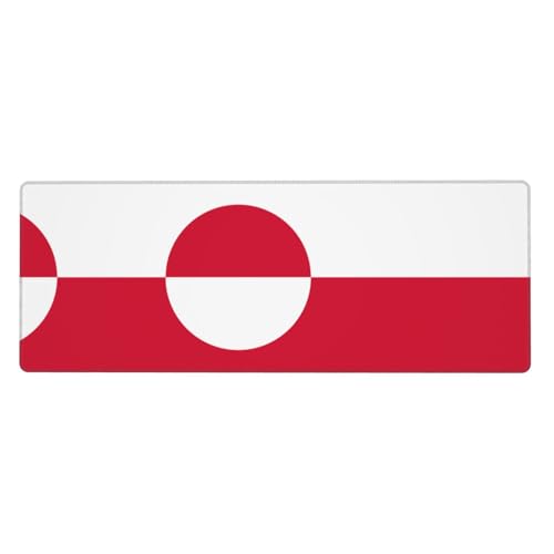 Mauspad mit Grönland-Flagge, extra groß, 30,5 x 80 cm, für Büro, Gaming und Lernen, langlebig, bequem und umweltfreundlich Mauspad mit Grönland-Flagge, extra groß, 30,5 x 80 cm, für Büro, Gaming und Lernen, langlebig, bequem und umweltfreundlich von WZYWHJ