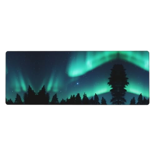 Mauspad mit Himmelsaurora-Druck, extra groß, 30,5 x 80 cm, für Büro, Gaming und Lernen, langlebig, bequem und umweltfreundlich Mauspad mit Himmelsaurora-Druck, extra groß, 30,5 x 80 cm, für Büro, Gaming und Lernen, langlebig, bequem und umweltfreundlich von WZYWHJ