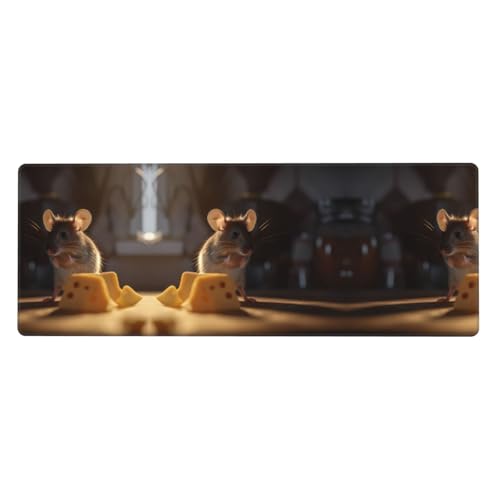 Mauspad mit Mäuse-Motiv, bedruckt, extra groß, 30,5 x 80 cm, für Büro, Gaming und Lernen, langlebig, bequem und umweltfreundlich Mauspad mit Mäuse-Motiv, bedruckt, extra groß, 30,5 x 80 cm, für Büro, Gaming und Lernen, langlebig, bequem und umweltfreundlich von WZYWHJ