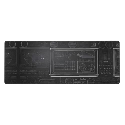 Mauspad mit Mathe-Muster, extra groß, 30,5 x 80 cm, für Büro, Gaming und Lernen, langlebig, bequem und umweltfreundlich Mauspad mit Mathe-Muster, extra groß, 30,5 x 80 cm, für Büro, Gaming und Lernen, langlebig, bequem und umweltfreundlich von WZYWHJ
