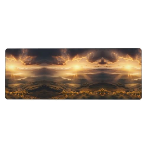 Mauspad mit Morgensonne-Motiv, bedruckt, extra groß, 30,5 x 80 cm, für Büro, Gaming und Lernen, langlebig, bequem und umweltfreundlich Mauspad mit Morgensonne-Motiv, bedruckt, extra groß, 30,5 x 80 cm, für Büro, Gaming und Lernen, langlebig, bequem und umweltfreundlich von WZYWHJ
