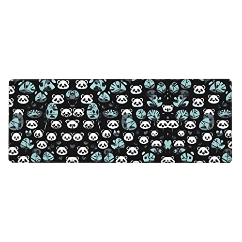 Mauspad mit Panda-Gesicht, bedruckt, extra groß, 30,5 x 80 cm, für Büro, Gaming und Lernen, langlebig, bequem und umweltfreundlich Mauspad mit Panda-Gesicht, bedruckt, extra groß, 30,5 x 80 cm, für Büro, Gaming und Lernen, langlebig, bequem und umweltfreundlich von WZYWHJ