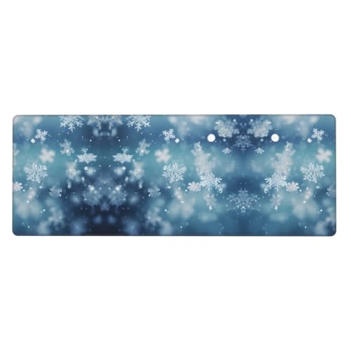 Mauspad mit Schneeflocken-Motiv, extra groß, 30,5 x 80 cm, für Büro, Gaming und Lernen, langlebig, bequem und umweltfreundlich Mauspad mit Schneeflocken-Motiv, extra groß, 30,5 x 80 cm, für Büro, Gaming und Lernen, langlebig, bequem und umweltfreundlich von WZYWHJ