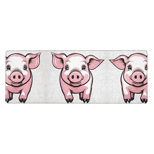 Mauspad mit Schweinenhintergrund, extra groß, 30,5 x 80 cm, für Büro, Gaming und Lernen, langlebig, bequem und umweltfreundlich Mauspad mit Schweinenhintergrund, extra groß, 30,5 x 80 cm, für Büro, Gaming und Lernen, langlebig, bequem und umweltfreundlich von WZYWHJ
