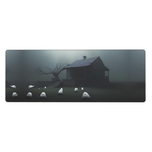 Mauspad mit Spukhaus-Muster, extra groß, 30,5 x 80 cm, für Büro, Gaming und Lernen, langlebig, bequem und umweltfreundlich Mauspad mit Spukhaus-Muster, extra groß, 30,5 x 80 cm, für Büro, Gaming und Lernen, langlebig, bequem und umweltfreundlich von WZYWHJ