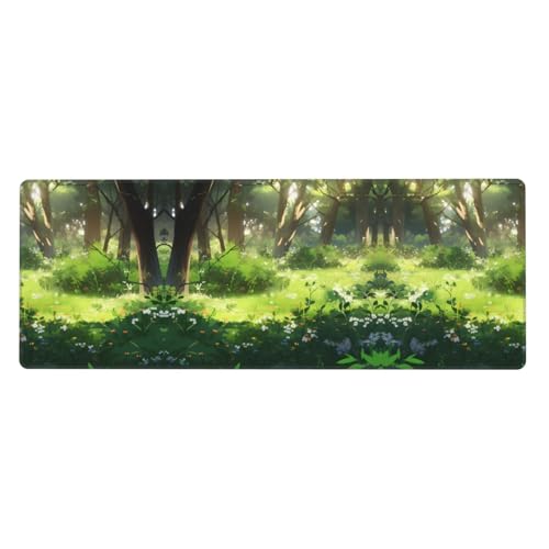 Mauspad mit Vegetationsdruck, extra groß, 30,5 x 80 cm, für Büro, Gaming und Lernen, langlebig, bequem und umweltfreundlich Mauspad mit Vegetationsdruck, extra groß, 30,5 x 80 cm, für Büro, Gaming und Lernen, langlebig, bequem und umweltfreundlich von WZYWHJ
