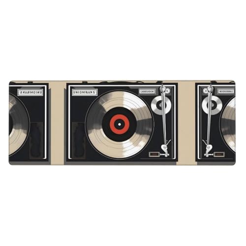 Mauspad mit Vintage-Vinyl-Schallplattendruck, extra groß, 30,5 x 80 cm, für Büro, Gaming und Lernen, langlebig, bequem und umweltfreundlich Mauspad mit Vintage-Vinyl-Schallplattendruck, extra groß, 30,5 x 80 cm, für Büro, Gaming und Lernen, langlebig, bequem und umweltfreundlich von WZYWHJ