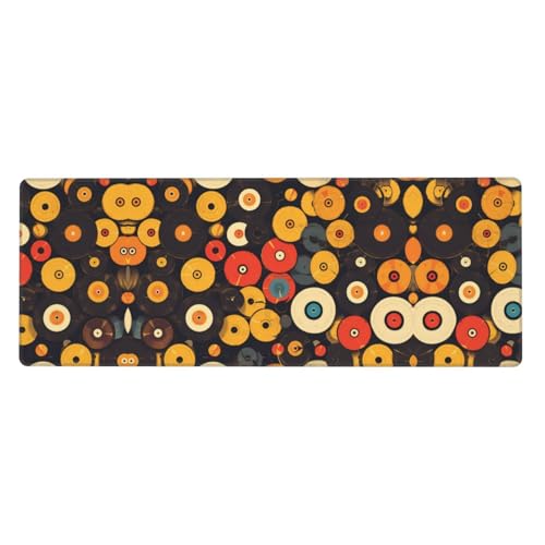 Mauspad mit Vintage-Vinyl-Schallplattenmuster, extra groß, 30,5 x 80 cm, für Büro, Gaming und Lernen, langlebig, bequem und umweltfreundlich Mauspad mit Vintage-Vinyl-Schallplattenmuster, extra groß, 30,5 x 80 cm, für Büro, Gaming und Lernen, langlebig, bequem und umweltfreundlich von WZYWHJ