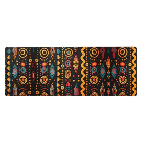 Mauspad mit afrikanischem Tribal-Muster, extra groß, 30,5 x 80 cm, für Büro, Spielen und Lernen, langlebig, bequem und umweltfreundlich Mauspad mit afrikanischem Tribal-Muster, extra groß, 30,5 x 80 cm, für Büro, Spielen und Lernen, langlebig, bequem und umweltfreundlich von WZYWHJ