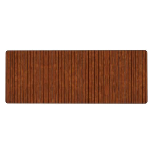 Mauspad mit braunem Holzmuster, extra groß, 30,5 x 80 cm, für Büro, Gaming und Lernen, langlebig, bequem und umweltfreundlich Mauspad mit braunem Holzmuster, extra groß, 30,5 x 80 cm, für Büro, Gaming und Lernen, langlebig, bequem und umweltfreundlich von WZYWHJ