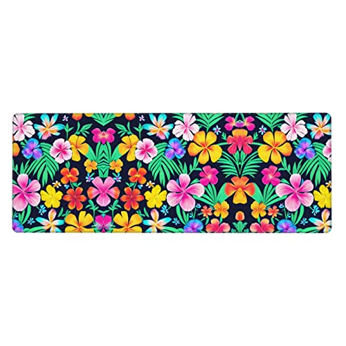 Mauspad mit buntem Blumendruck, extra groß, 30,5 x 80 cm, für Büro, Gaming und Lernen, langlebig, bequem und umweltfreundlich Mauspad mit buntem Blumendruck, extra groß, 30,5 x 80 cm, für Büro, Gaming und Lernen, langlebig, bequem und umweltfreundlich von WZYWHJ