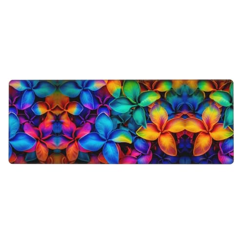 Mauspad mit buntem Hawaii-Blumenmuster, extra groß, 30,5 x 80 cm, für Büro, Gaming und Lernen, langlebig, bequem und umweltfreundlich Mauspad mit buntem Hawaii-Blumenmuster, extra groß, 30,5 x 80 cm, für Büro, Gaming und Lernen, langlebig, bequem und umweltfreundlich von WZYWHJ