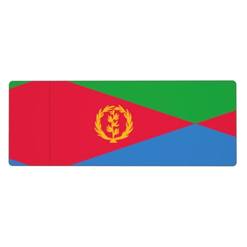 Mauspad mit eritreischer Flagge, bedruckt, extra groß, 30,5 x 80 cm, für Büro, Gaming und Lernen, langlebig, bequem und umweltfreundlich Mauspad mit eritreischer Flagge, bedruckt, extra groß, 30,5 x 80 cm, für Büro, Gaming und Lernen, langlebig, bequem und umweltfreundlich von WZYWHJ