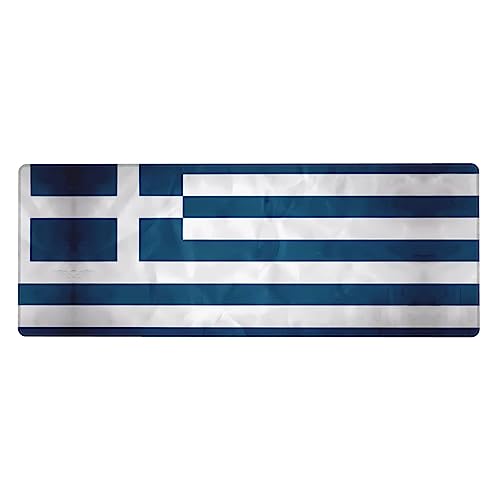 Mauspad mit griechischem Flaggenmuster, extra groß, 30,5 x 80 cm, für Büro, Gaming und Lernen, langlebig, bequem und umweltfreundlich Mauspad mit griechischem Flaggenmuster, extra groß, 30,5 x 80 cm, für Büro, Gaming und Lernen, langlebig, bequem und umweltfreundlich von WZYWHJ