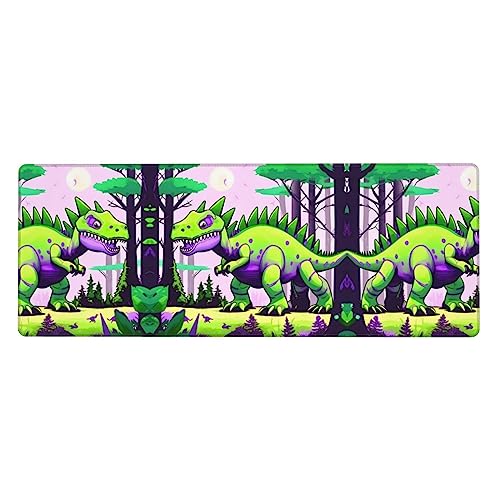 Mauspad mit grünem Dinosaurier-Druck, extra groß, 30,5 x 80 cm, für Büro, Gaming und Lernen, langlebig, bequem und umweltfreundlich Mauspad mit grünem Dinosaurier-Druck, extra groß, 30,5 x 80 cm, für Büro, Gaming und Lernen, langlebig, bequem und umweltfreundlich von WZYWHJ